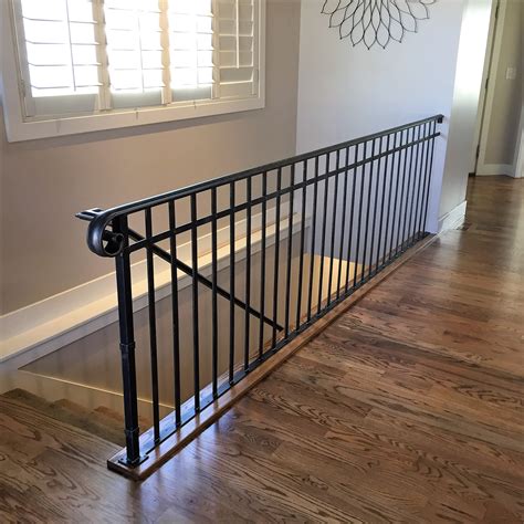 metal railing for inside house|interior metal loft railing kits.